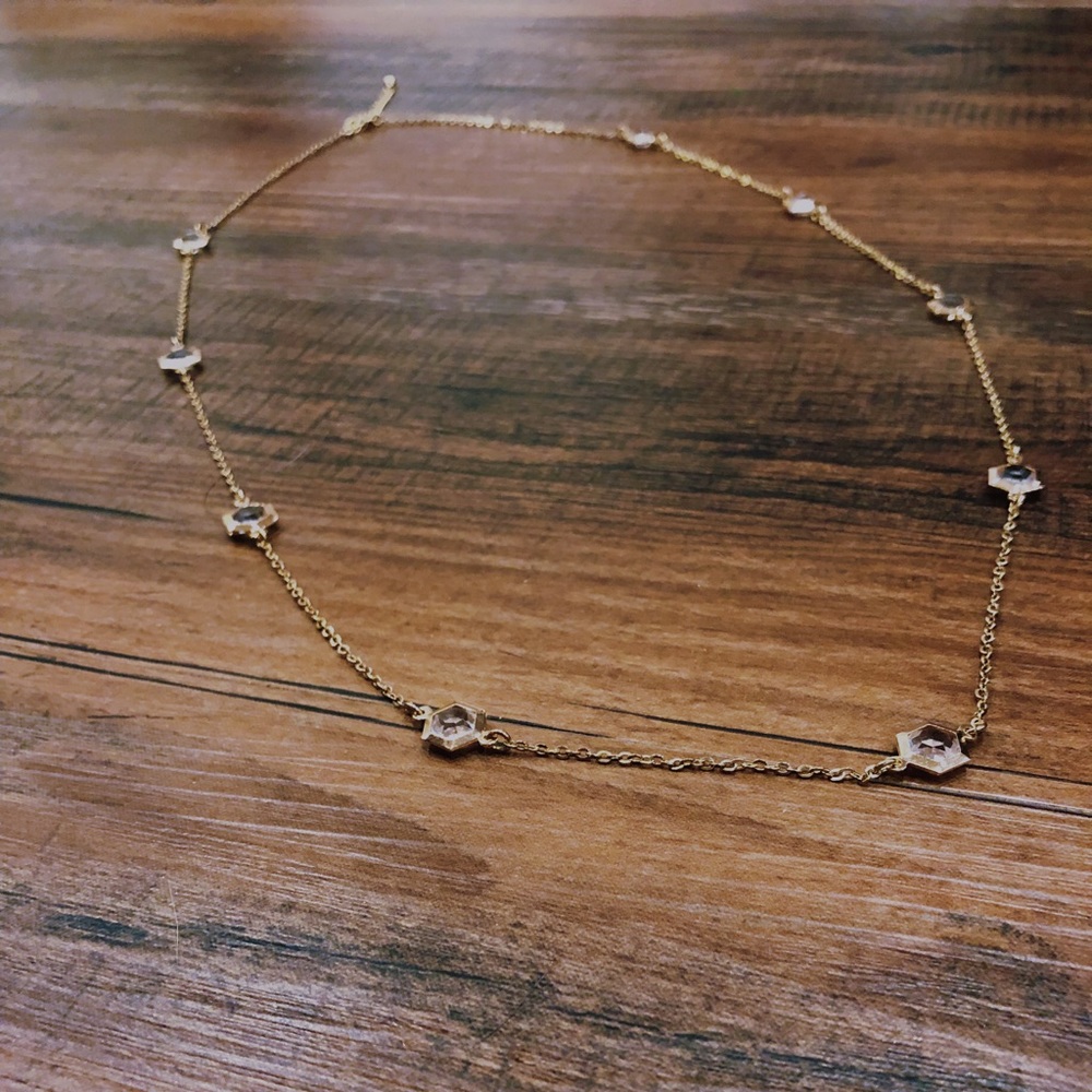 🌈Square Emerald Cut Pink Stone Necklace